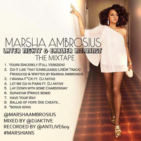 Later Nights & Earlier Mornings, la dernière mixtape de Marsha Ambrosius.