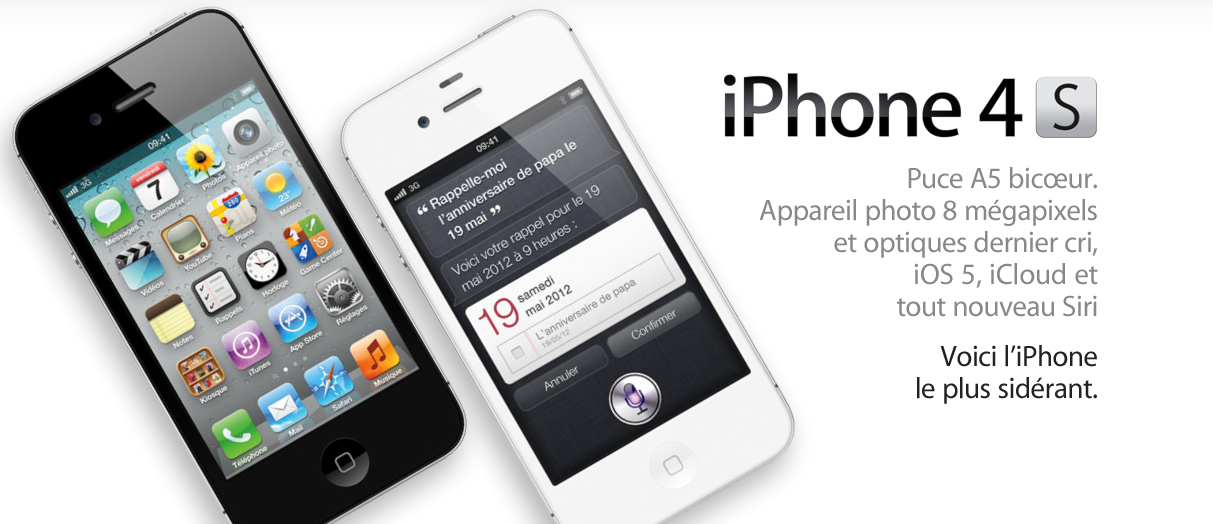 iPhone 4S : Voici le nouveau smartphone signé Apple