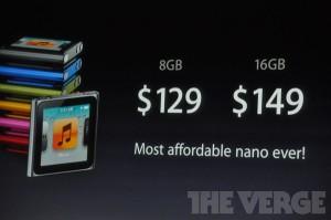 ipod nano prix 300x199 Résumé de la Keynote dApple du 4 octobre 2011