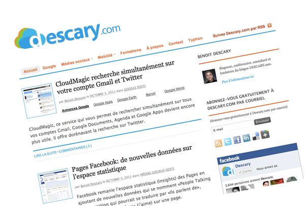 new descary v3 Descary.com V3.0: un nouveau logo et un nouveau thème pour le blogue