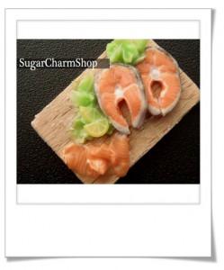 Planche de samon en pâte polymère