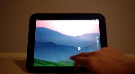 android touchpad Android sur webOS... via une application !