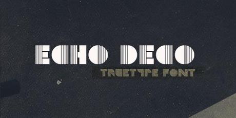 Echo-Deco 40 typographies pour un effet vintage