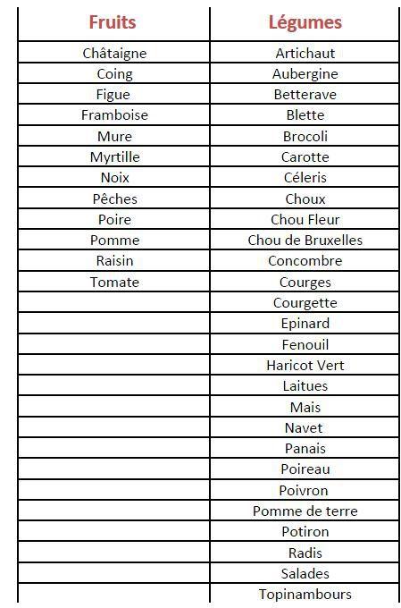 Calendrier mois d'octobre