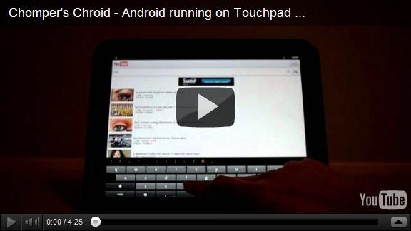 Android sur la TouchPad via un fichier installable