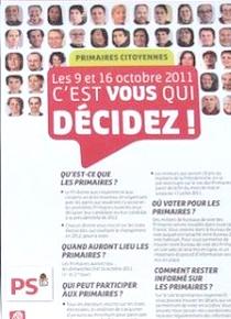 Les primaires Socialiste à Bernay pour les élections de mars 2012 s'est partie...