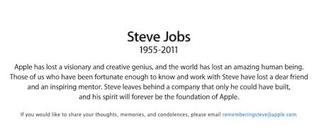 Steve Jobs est décédé cette nuit à l’âge de 56 ans