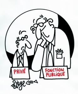 salaire privé fonctionnaires