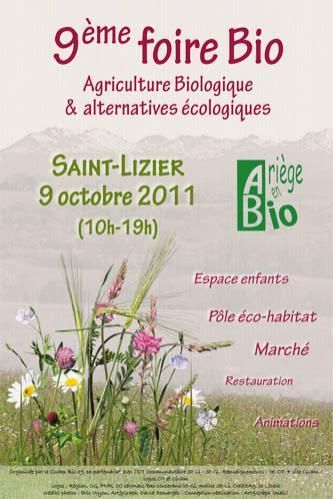 L'Ariège fête le bio à Saint-Lizier le 9 octobre prochain !