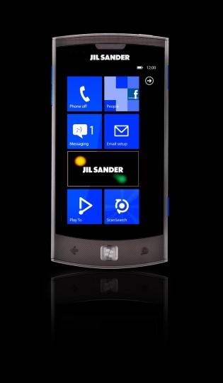 JIL SANDER Mobile Front Main Menu 315x540 Jil Sander lance son téléphone sous Windows Phone 7.5