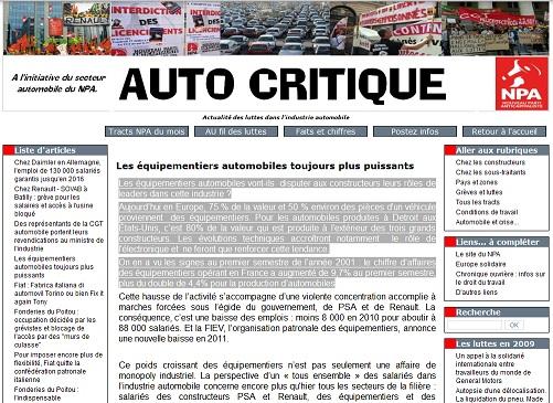 Npa-auto-critique, un site pour prendre la température syndicale dans la filière auto