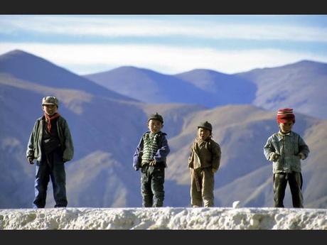 Enfants, Tingri, Tibet