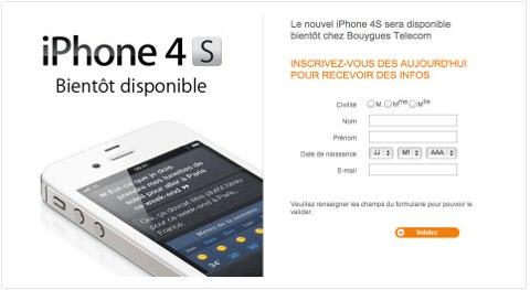 L’iPhone 4 S se prépare aussi chez Bouygues Télécom