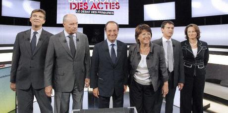 les-candidats-a-la-primaire-ps Le débat des primaires socialistes au banc d’essai