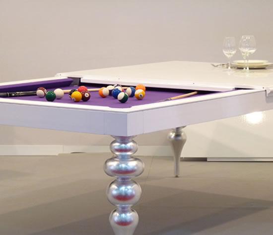 Billards de luxe transformables en table à manger