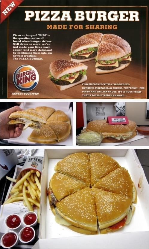 Le Pizza Burger de Burger King