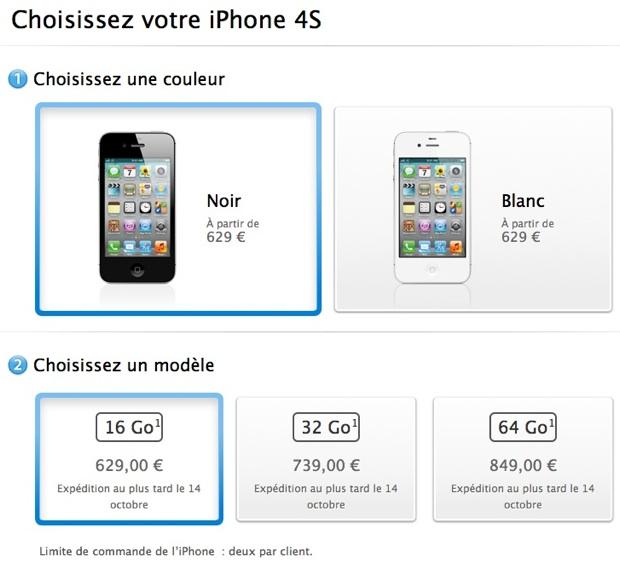 choix de iphone 4s Choisissez votre iPhone 4S