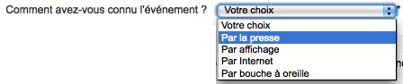 De l’intérêt pour l’organisateur de bien connaître les inscrits à ses événements