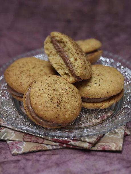 whoopie-Nutella-Tonka-whisky whoopie pies au Nutella, épices et crème de whisky