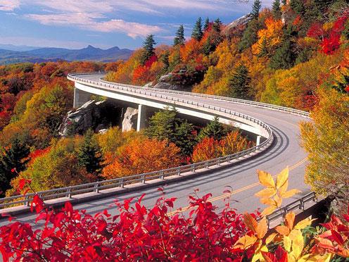 belles images des route dans l'automne