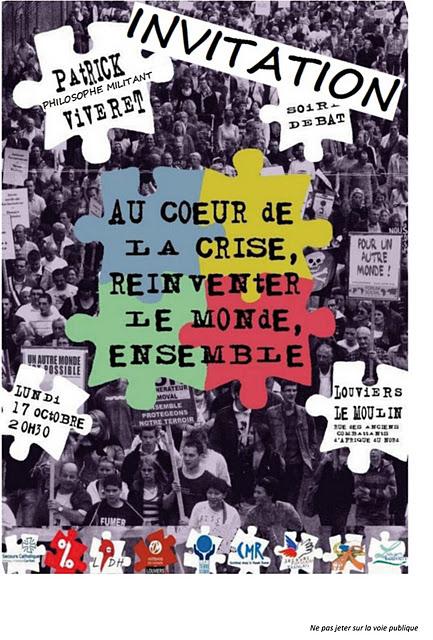 Patrick Viveret au Moulin le 17 octobre à 20 h 30 : au cœur de la crise réinventer le monde
