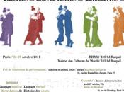 Colloque Tango Créations, Identifications, Circulations, mercredi octobre librairie