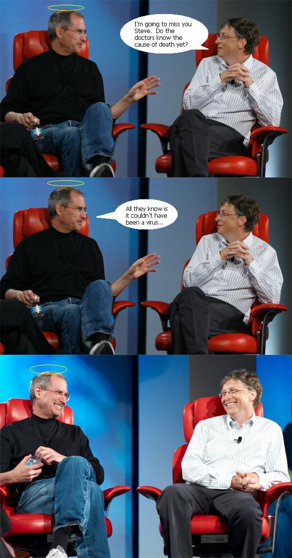 RIP Steve Jobs, Peut-on rire de tout ?