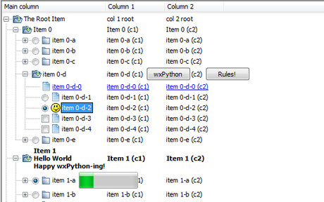 wxPython : HyperTreeList