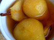 Poires pochées sirop pain d'épices