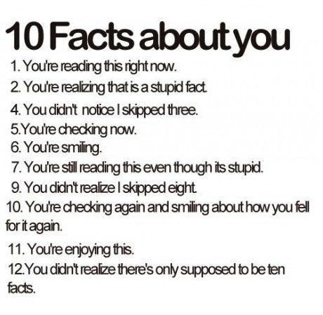 10 facts about you