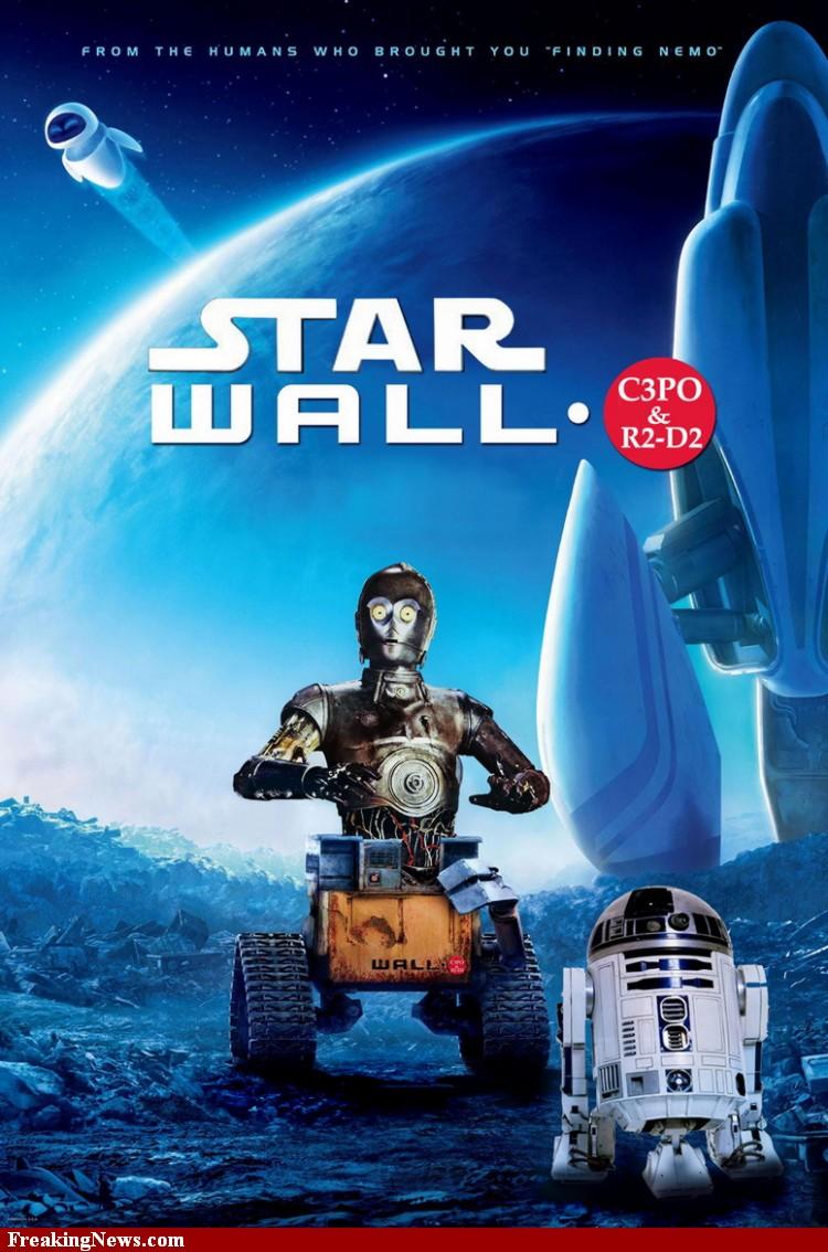 walle star wars posters geek gnd Star Wars: des posters détournés