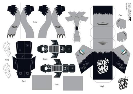 Blog_Paper_Toy_papertoy_Crooks_Gang_Elephant_template_preview Crooks Gang Elephant de Tougui