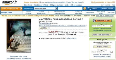Journalistes, nous avons besoin de vous! Le Kindle débarque sur Amazon.fr!