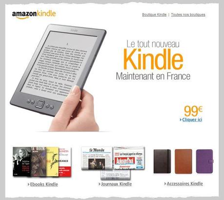 Le Kindle débarque sur Amazon.fr!