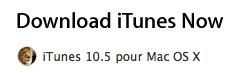 iTunes 10.5 disponible au téléchargement