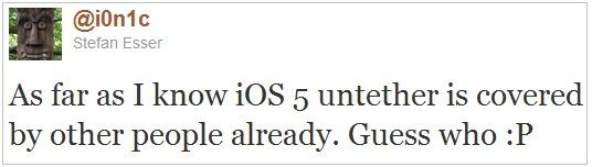 Jailbreak untethered de l'iOS 5 ??