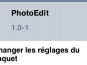 cydia jour PhotoEdit modifier photos