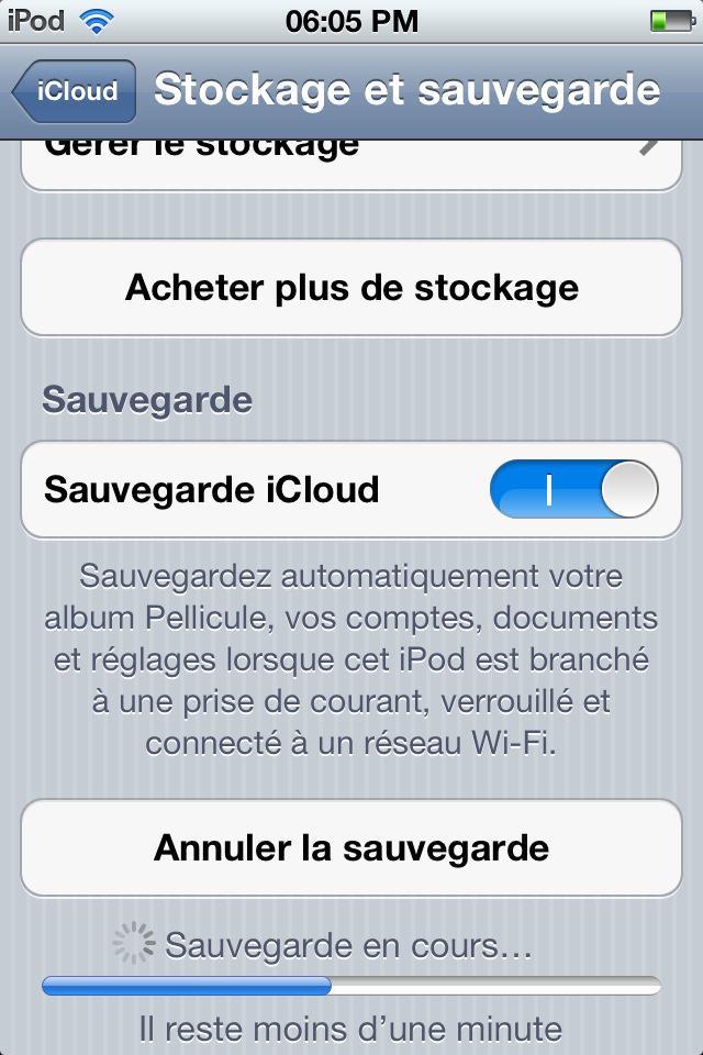 iCloud est en marche