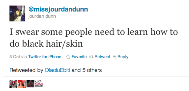 Jourdan Dunn juge les coiffeurs incompétents sur les cheveux crépus