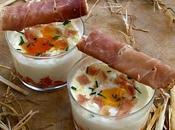 Oeufs cocotte potiron fromages (cuisson micro-ondes)