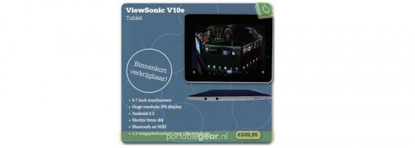 viewsonic viewpad v10e 600x215 La tablette tactile ViewSonic ViewPad bientot de sortie