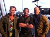 Expendables Schwarzenegger, Stallone,et Willis tournage Photo