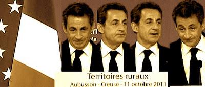 Sarkozy en campagne primaire dans la Creuse