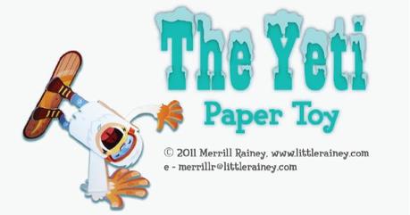 Blog_Paper_Toy_papertoy_Yeti_Merrill_Rainey