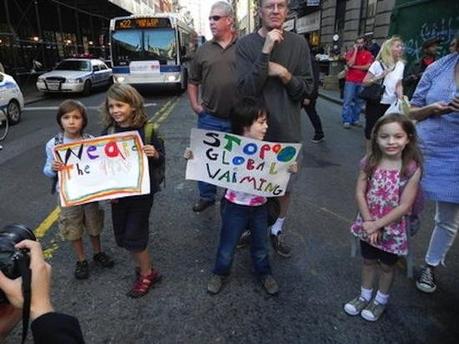Good as... Les enfants manifestent à Wall Street