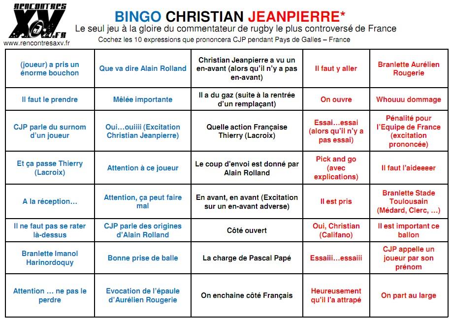 Le Bingo Christian Jeanpierre