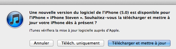 iOS 5 maintenant disponible !