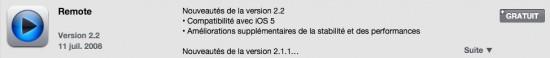 App Store : nombreuses applications mises à jour pour la prise en charge d'iOS 5 (iWork, Weather Pro, Remote, ...)