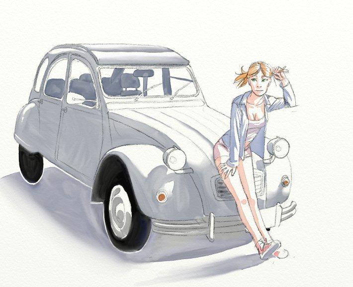 la fille du vendredi 2cv