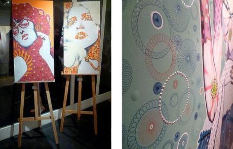 Amylee vernissage 6octobre2011 2 Amylee et la Fashion Week Illustrée s’exposent